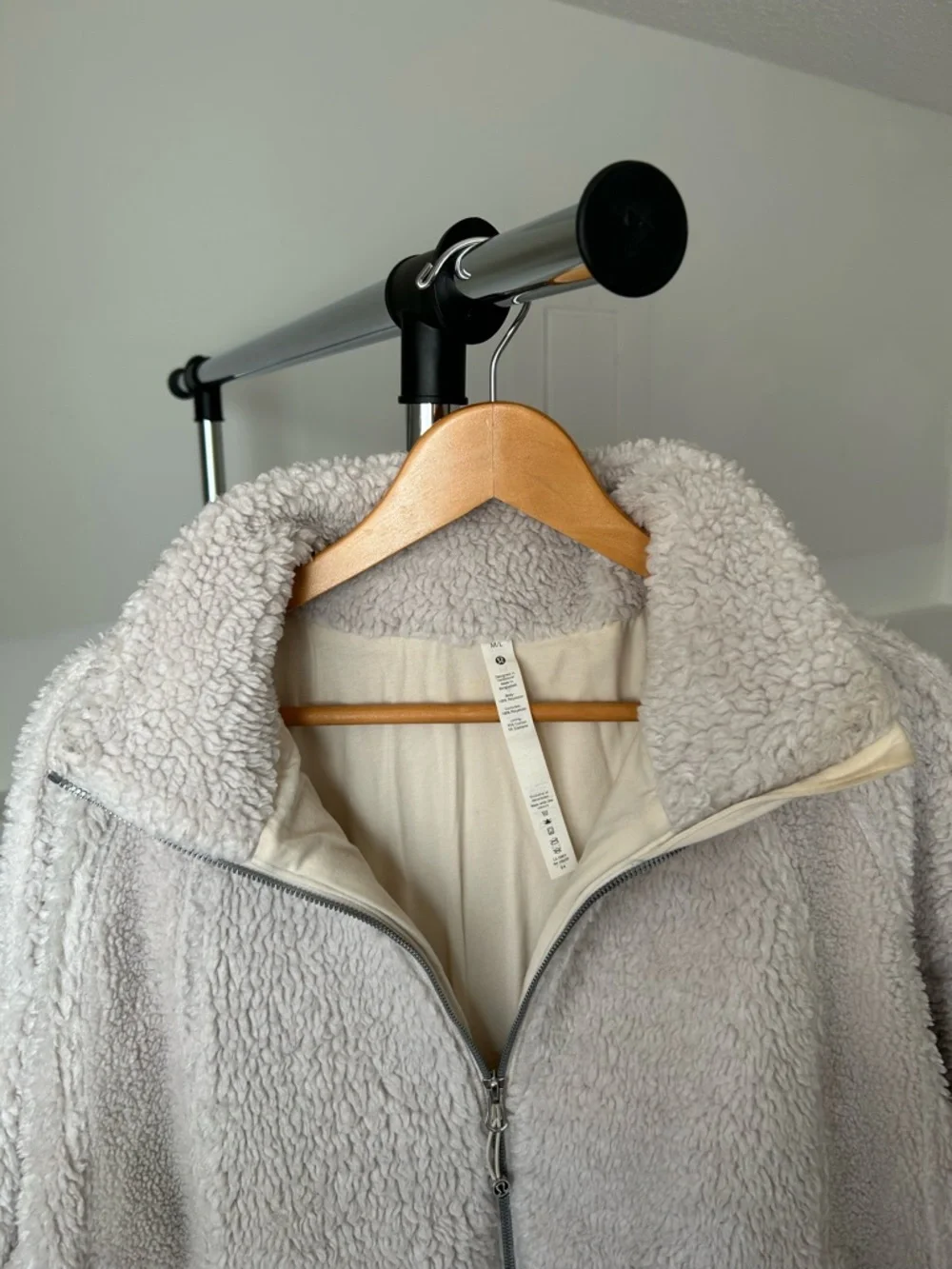 Lululemon Long Textured Fleece Jacket Sherpa Teddy